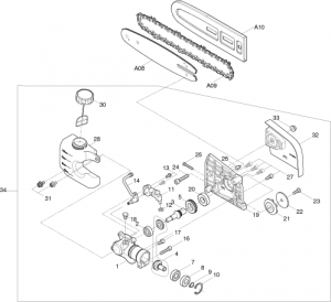 Cutting Attachment, Bar, Chain